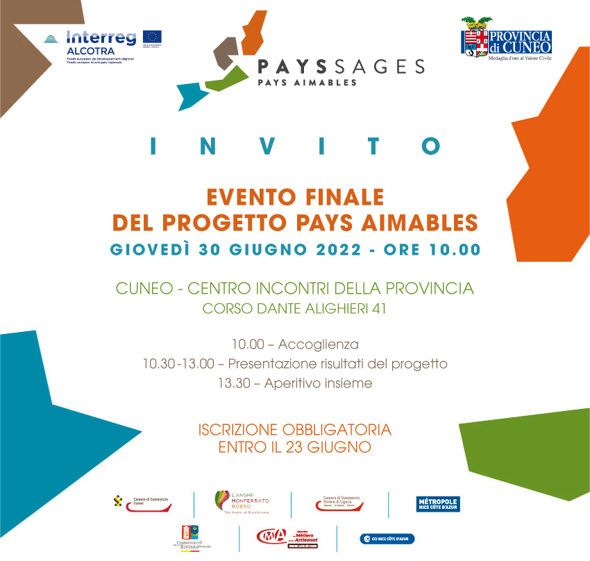 evento finale pays aimables cuneo 30 giugno 2022