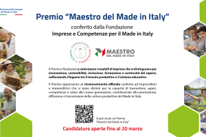 Premio Maestro del Made in Italy 2026: aperte le candidature
