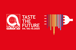 Logo evento Anuga Colonia Germania ottobre 2025 Taste the future