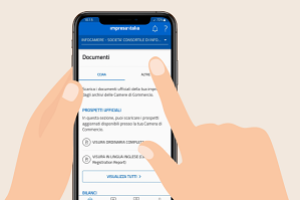 Semplificazione: il cassetto digitale dell’imprenditore diventa app impresa italia ora sui principali store con nuove funzionalità immagine cellulare con app impresa.italia.it cassetto digitale per l'impresa