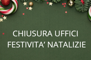 Chiusura uffici camerali durante le festività natalizie