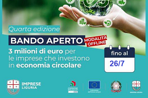 Regione Liguria - Bando economia circolare - quarta edizione Regione Liguria - Bando economia circolare - quarta edizione