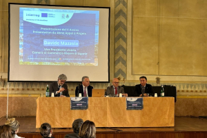 Mazzola Vice Presidente vicario Camera commercio all'evento "Cooperazione Italia-Francia, presentato alla Spezia il secondo avviso da 85 milioni della programmazione Interreg Marittimo 2021-2027"