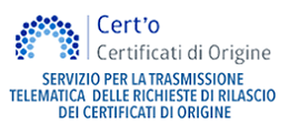 portale cert'O certificati di origine infocamere