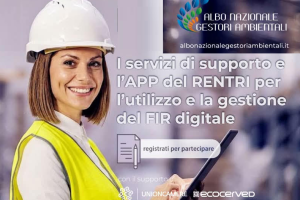 FORMAZIONE RENTRI: webinar Settembre - Dicembre 2026  immagine con logo albo naz gestori ambientali